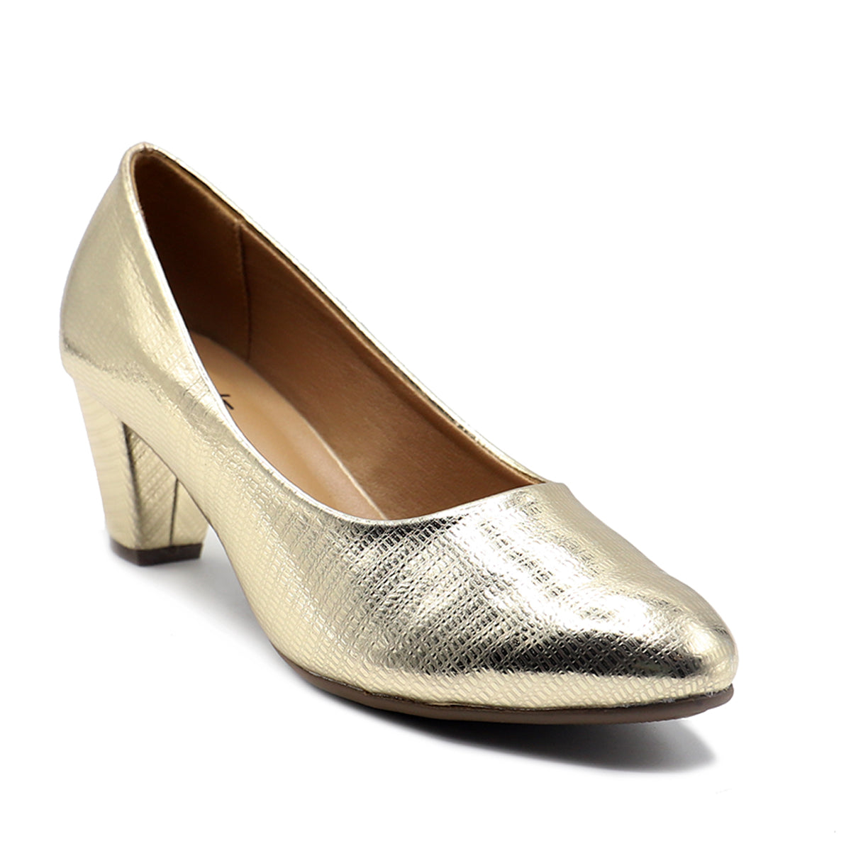 Golden Fancy Court Shoes 087116