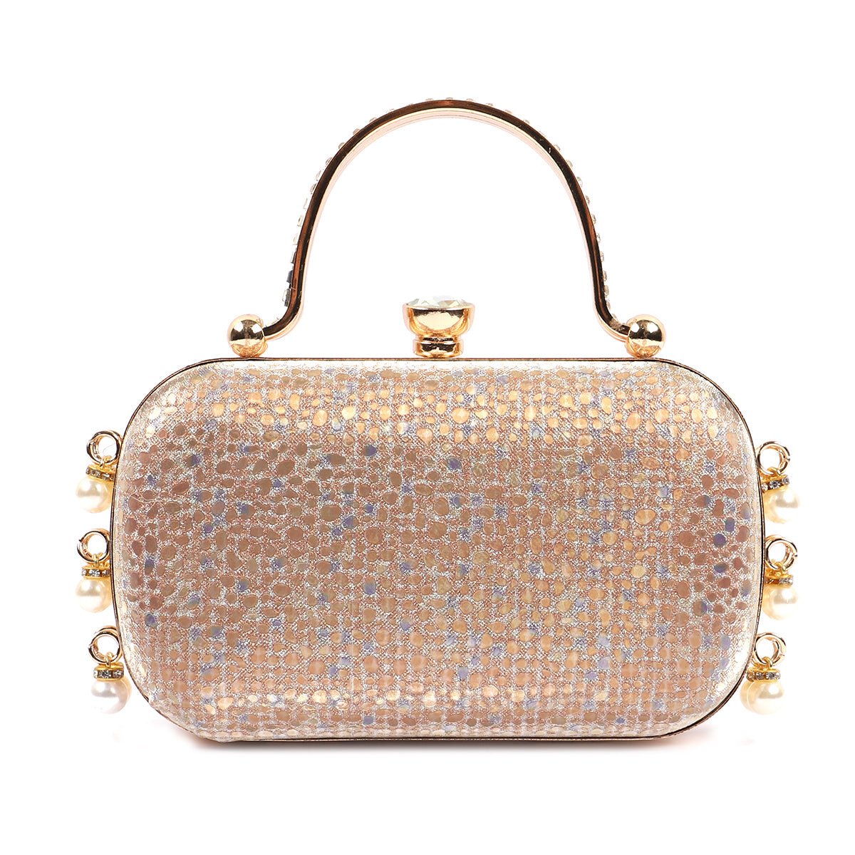 Gold clutch 2024 with strap