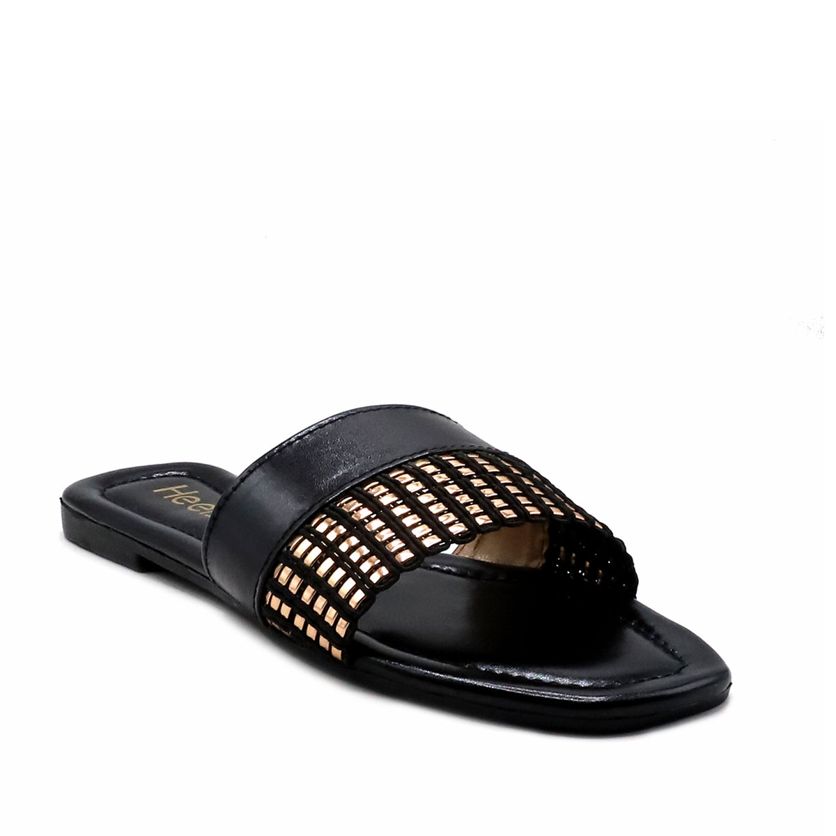 SQUARE TOE SLIPPER BLACK CONTEMPORARY main image 1