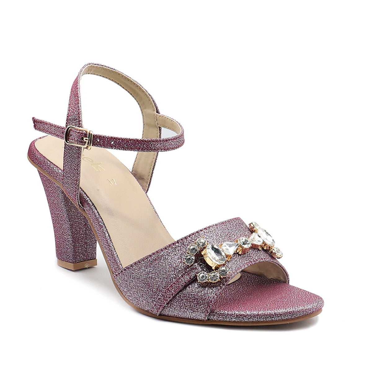 Purple Fancy Sandal066719 Heels Shoes