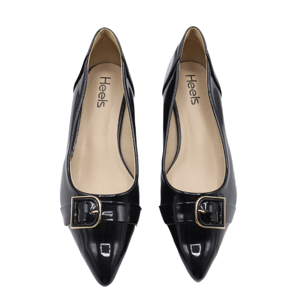 comfortable black court shoes