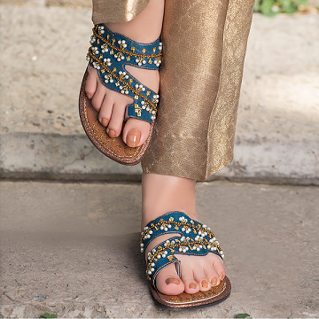 Navy Ethnic Chappal 005685