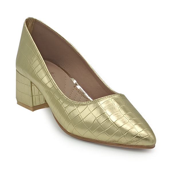 Golden Formal Court Shoes 087081