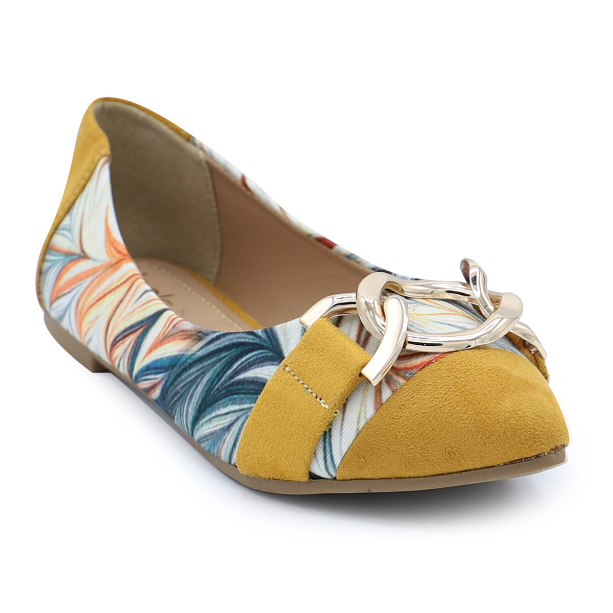 Yellow Casual Pumps 090724