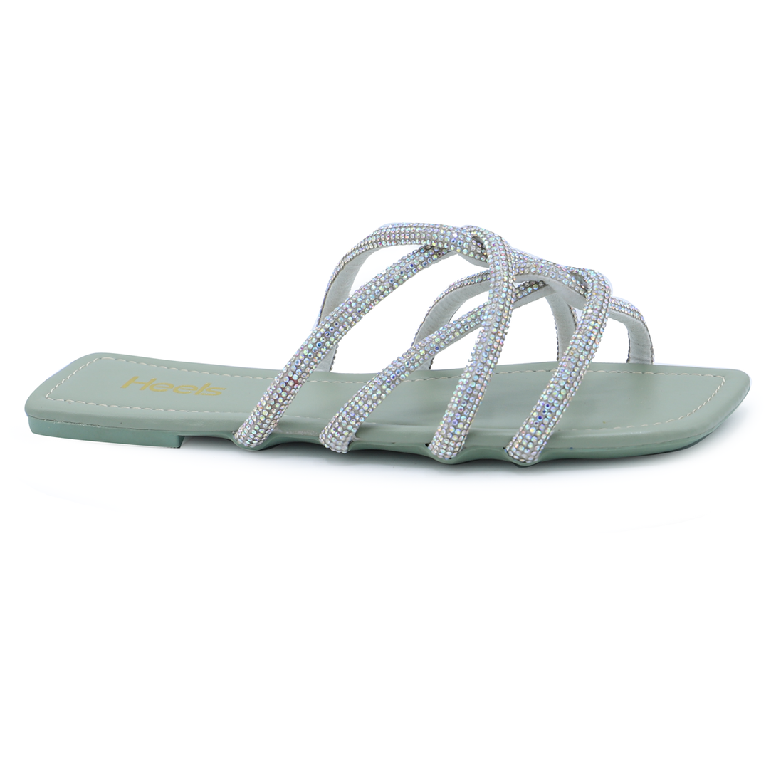 Mint Green Fancy Slipper 042074