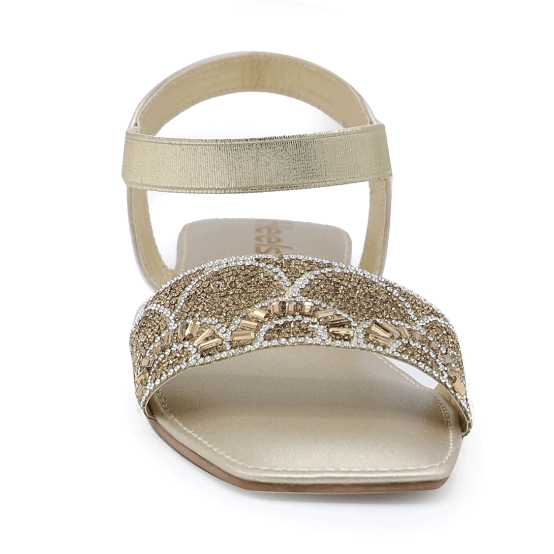 Golden Fancy Sandal 060007