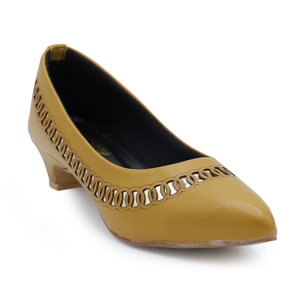 Yellow Formal Court Shoes 085412