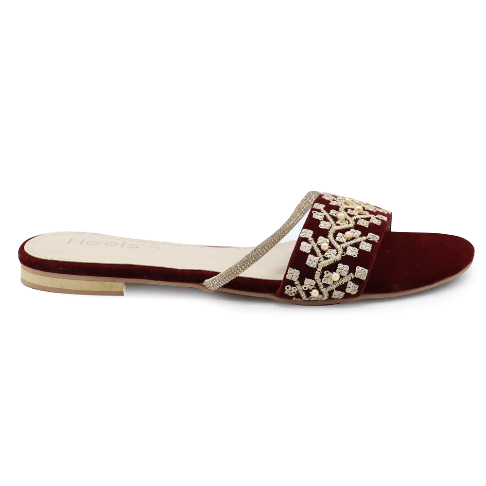 Maroon Formal Slipper 035289