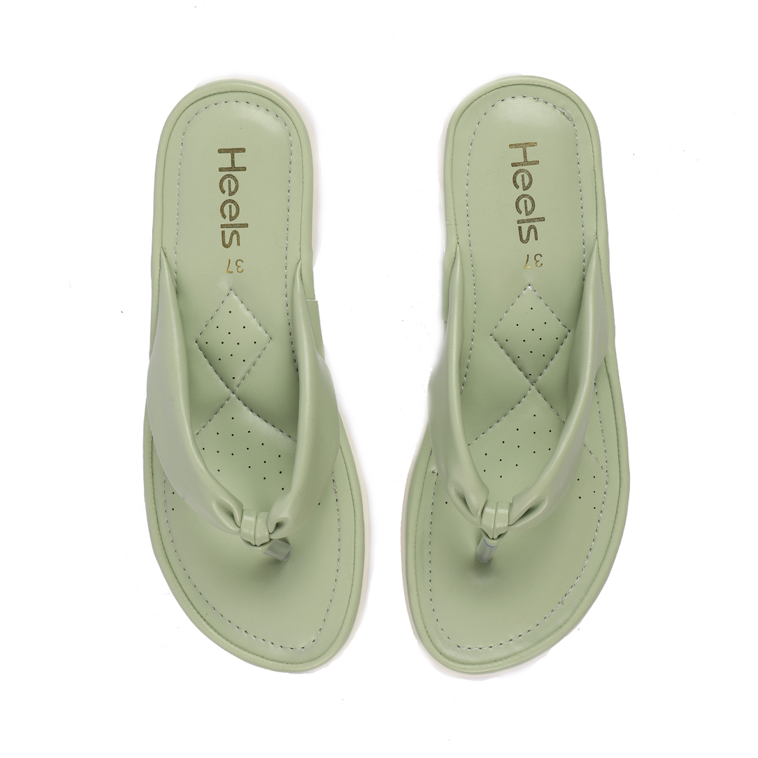 Mint Green Pu Chappal 070225