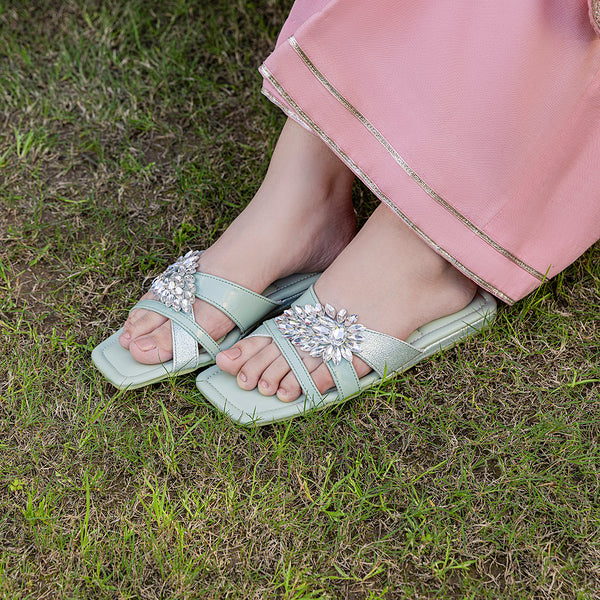 Mint Green Formal Slipper L00350057