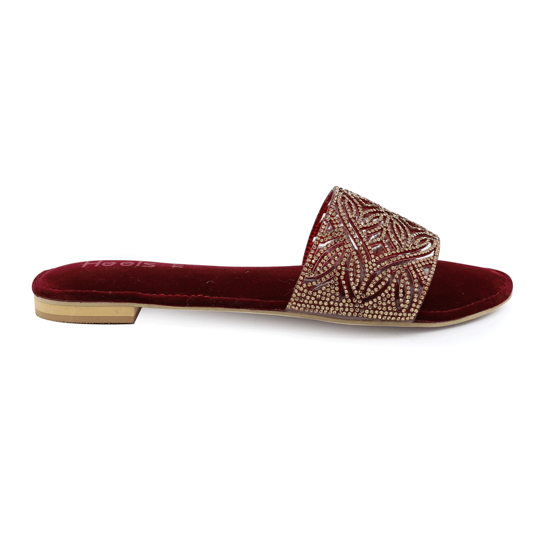 Maroon Fancy Slipper 042076