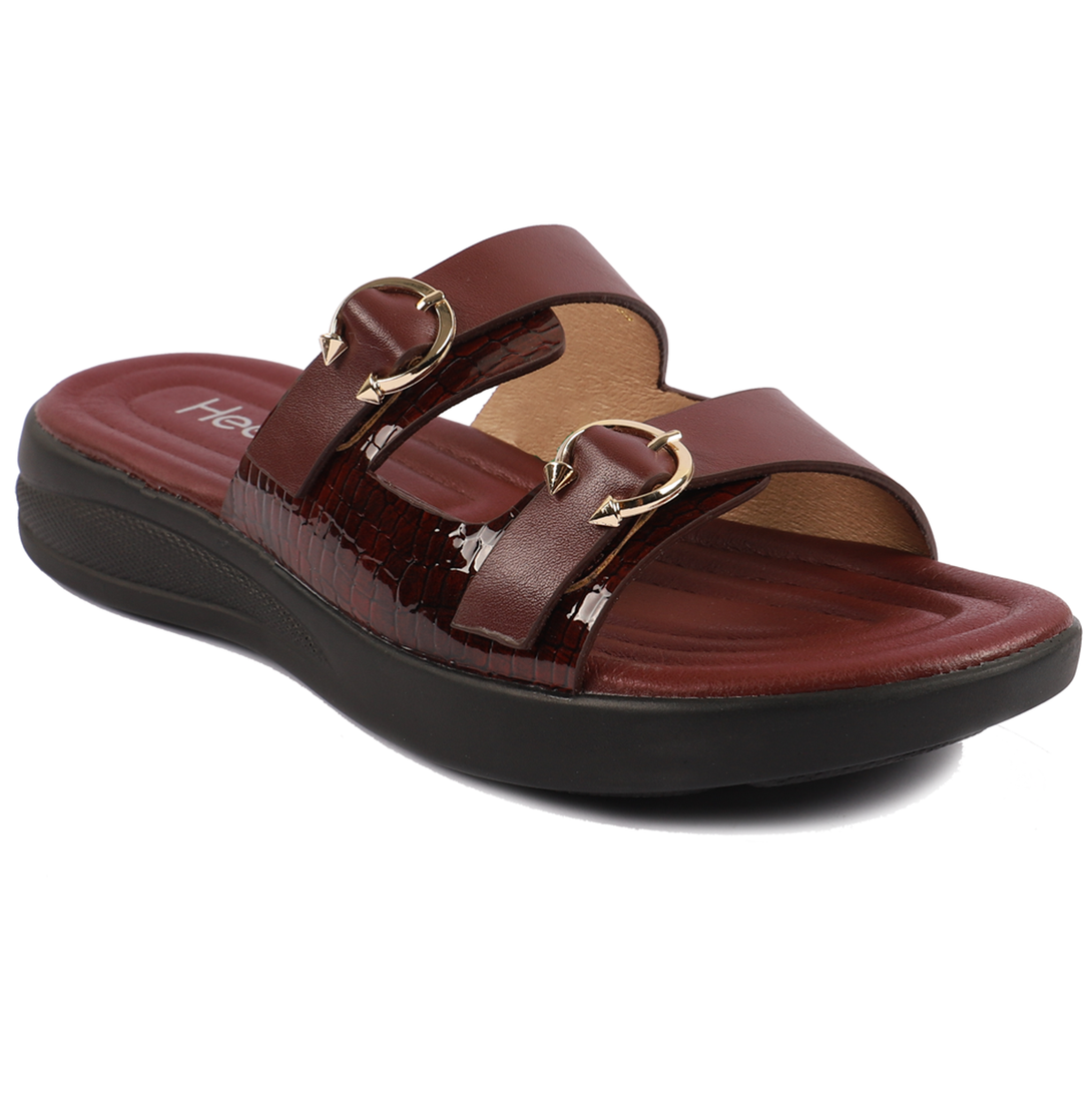 Maroon Pu Slipper 074095