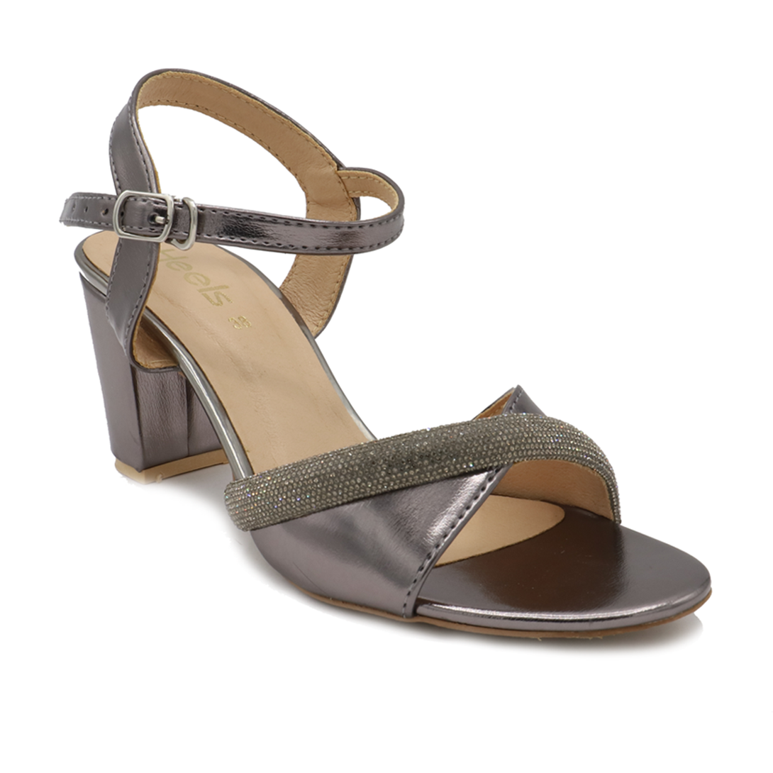 Light grey sandal heels best sale