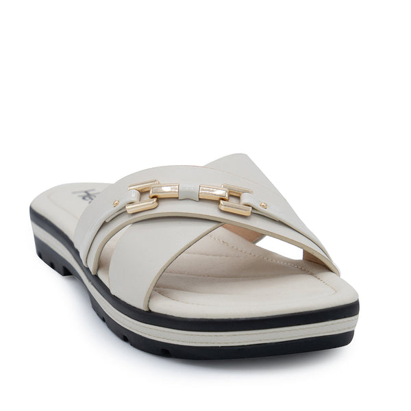 White Casual Slipper 074107