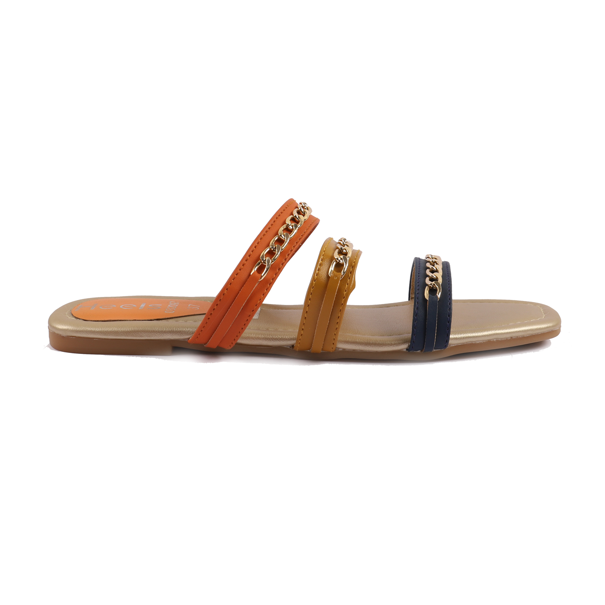 Orange/Multy Casual Slipper 032097