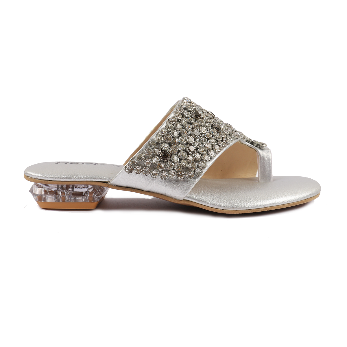 Silver Fancy Chappal 010103