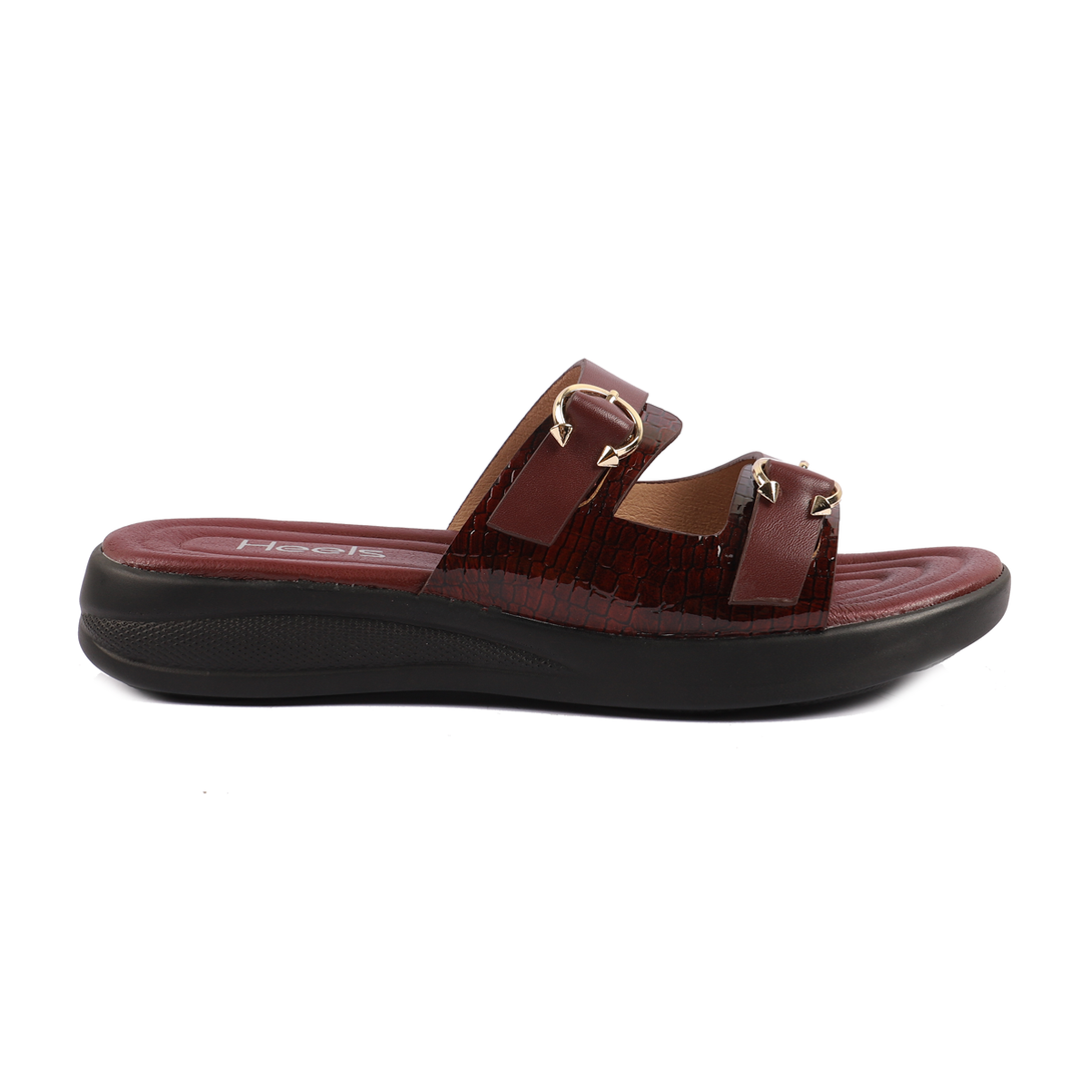 Maroon Pu Slipper 074095