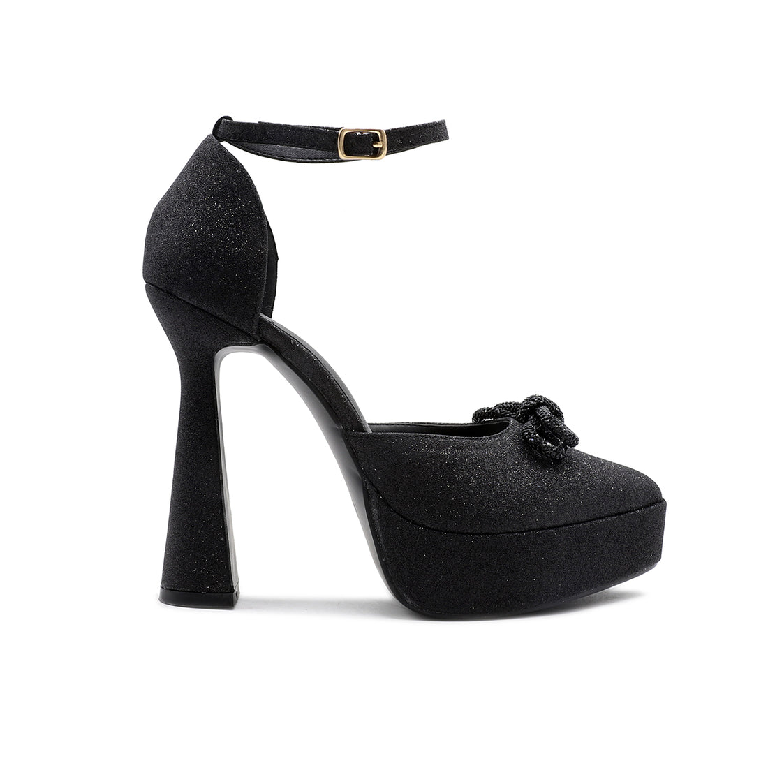 Black Ladies Court Shoes L00870015