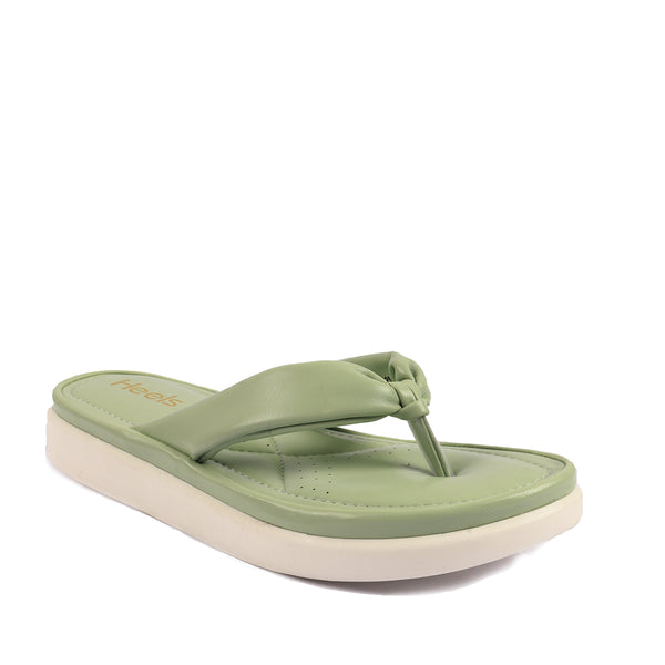 Mint Green Pu Chappal 070225