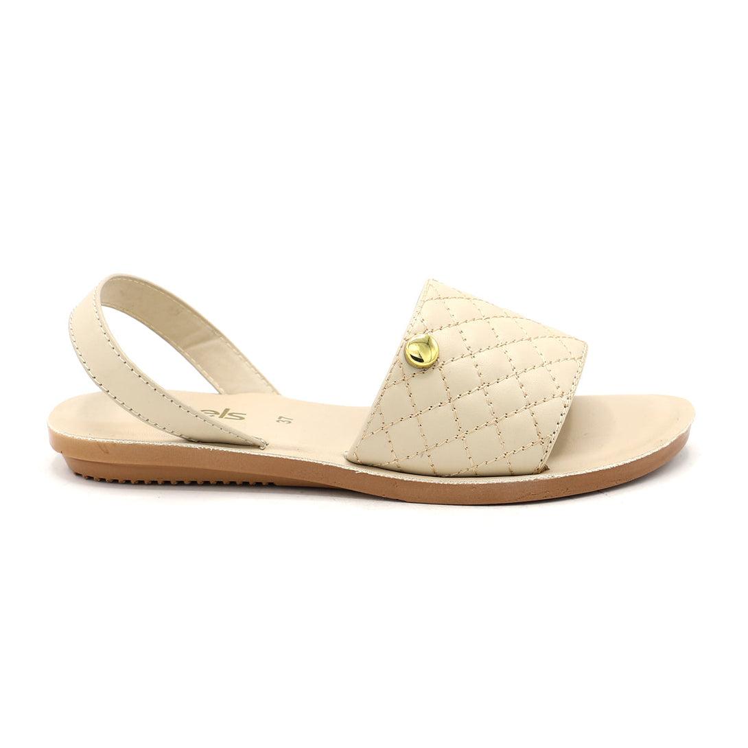 Beige Casual Flip-Flop 002073