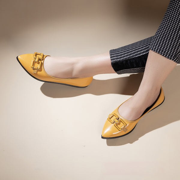 Yellow Casual Pumps LPR900007