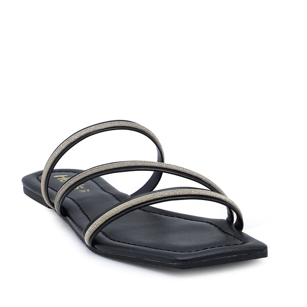 Black Casual Slipper 000330