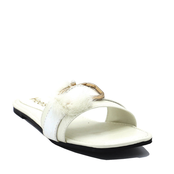 White Casual Slipper 000343