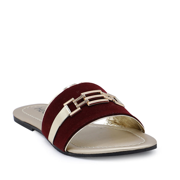 Maroon Casual Slipper 000327