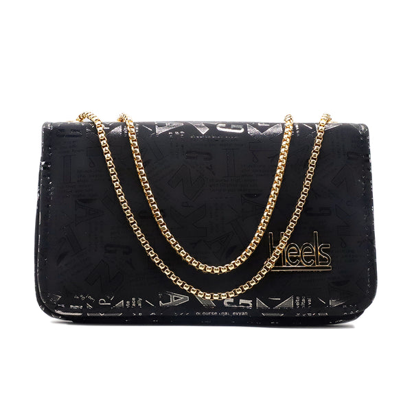 Black casual boxy clutch handbag for women â€“ stylish and versatile purse.
