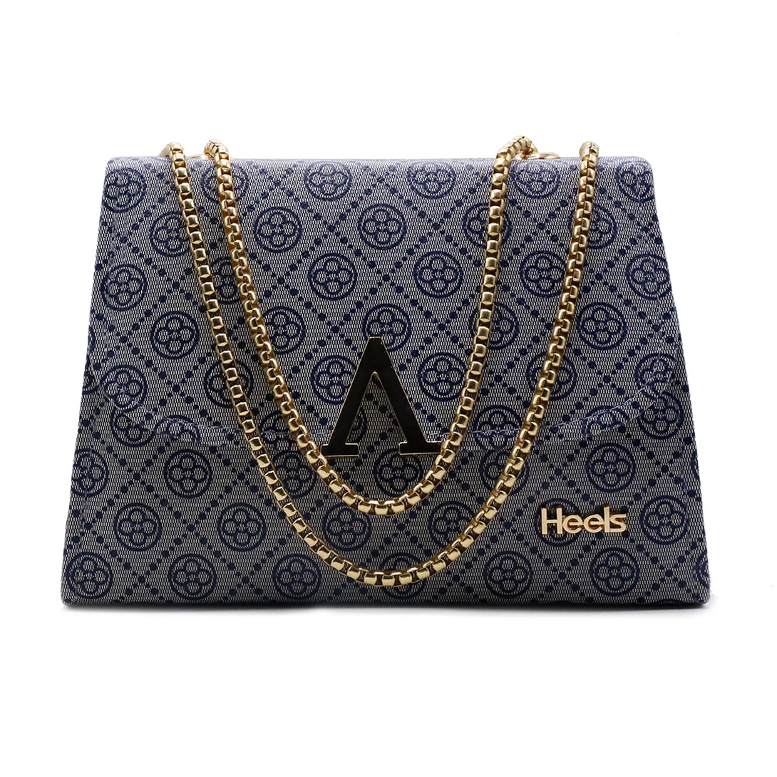 Blue casual boxy clutch for women â€“ elegant ladies handbag for daily use 