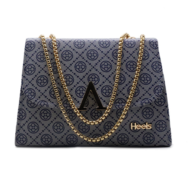 Blue casual boxy clutch for women â€“ elegant ladies handbag for daily use 
