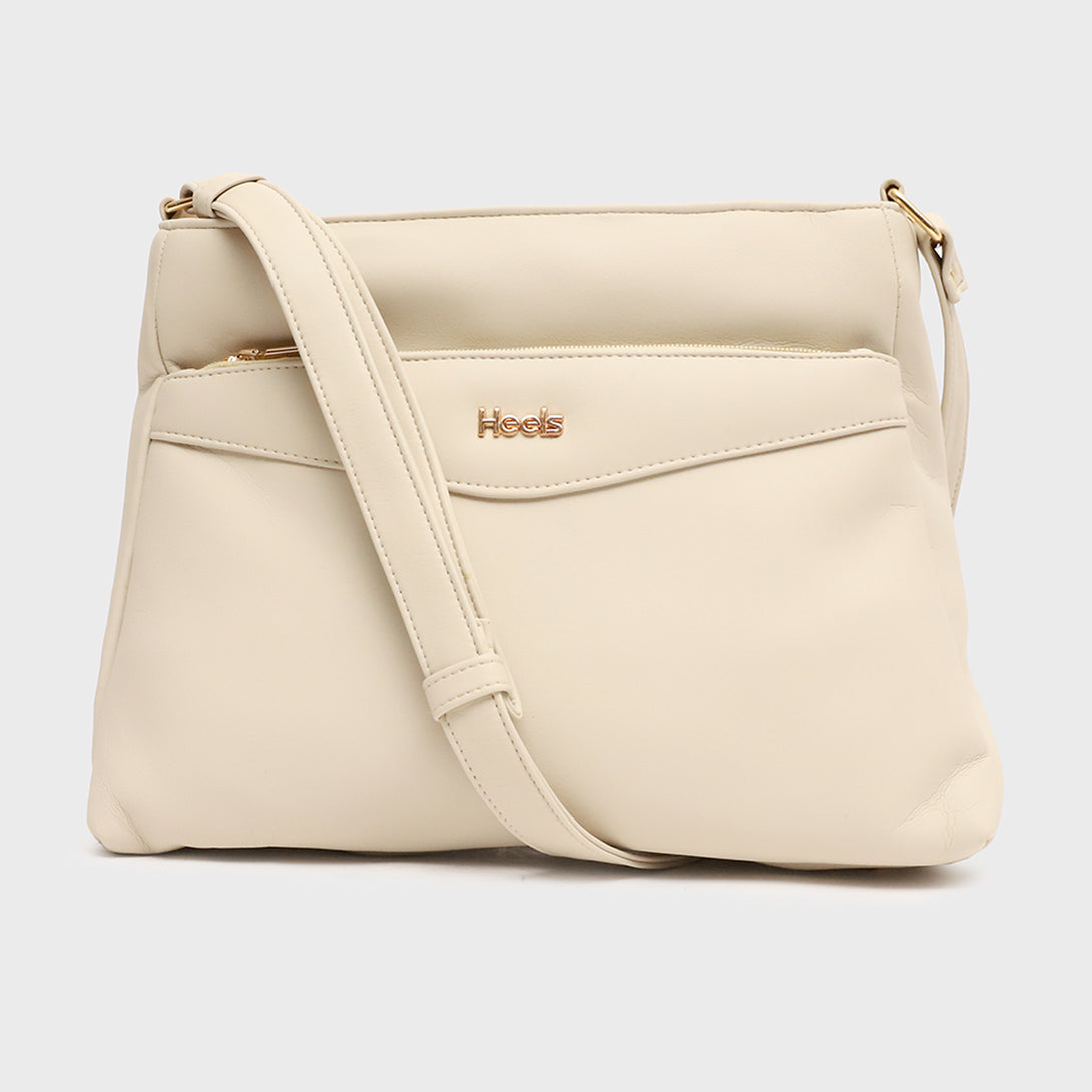 Trendy Cream Casual Hand Bag for Ladies