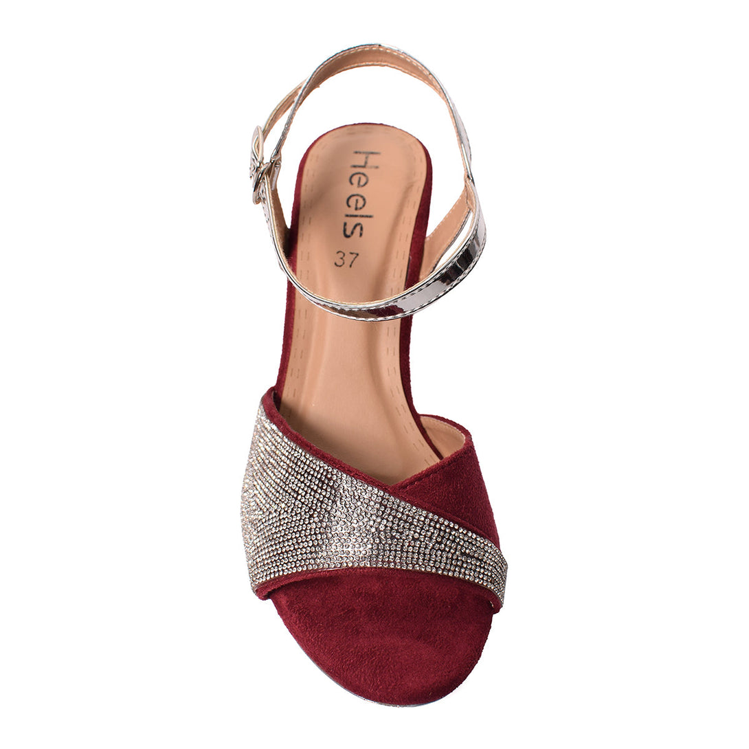 Maroon Fancy Sandal 066633