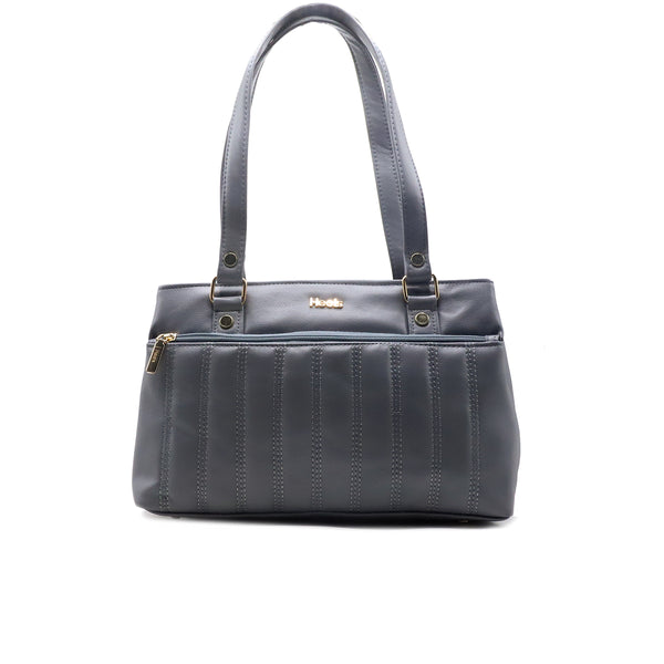 Grey casual handbag for women elegant and practical daily shoulder bag