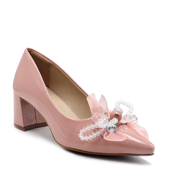 Pink Formal Court Shoes 085473
