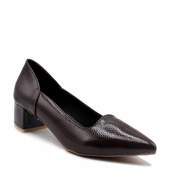 Brown Formal Court Shoes L00850004