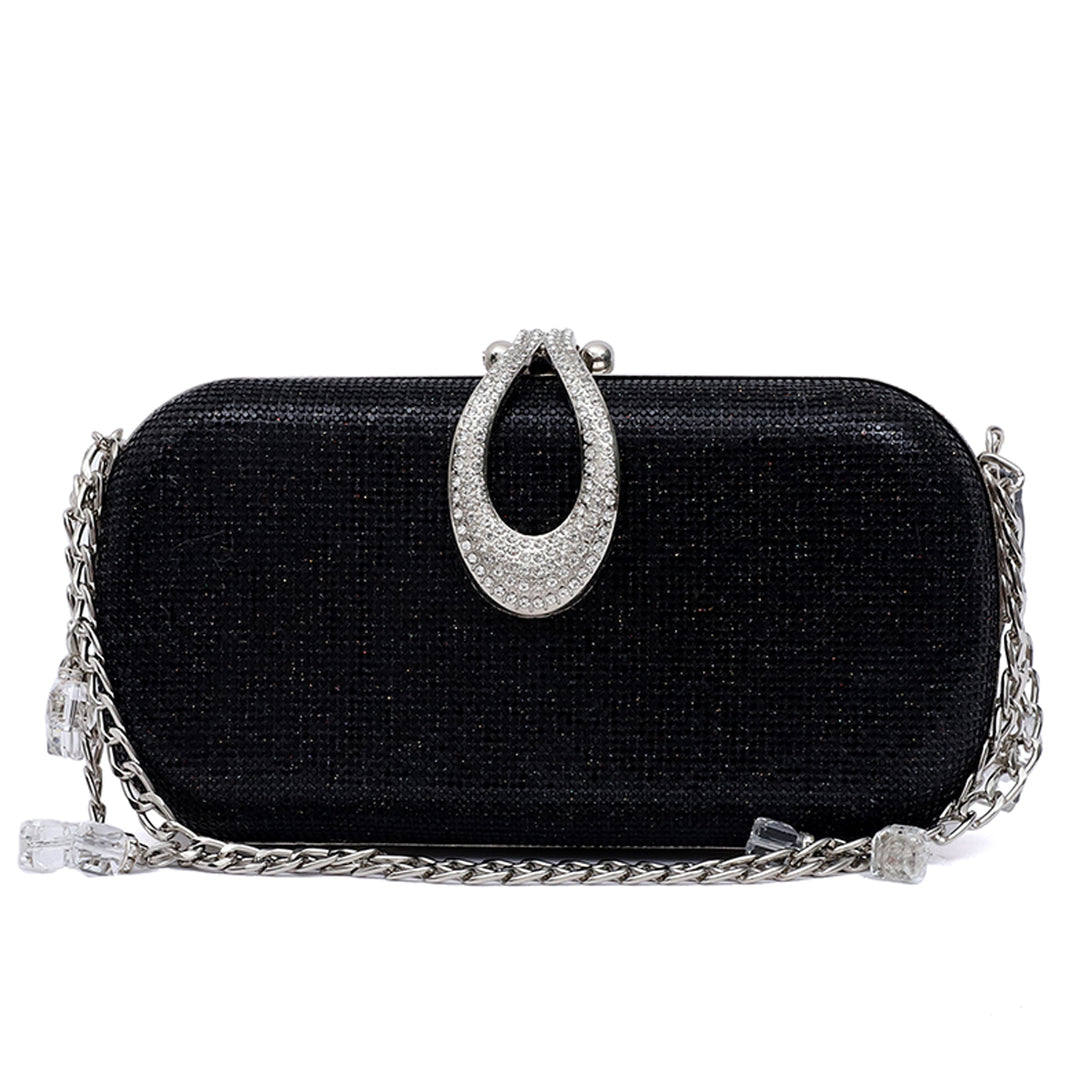 Black Fancy Clutch C00C20330