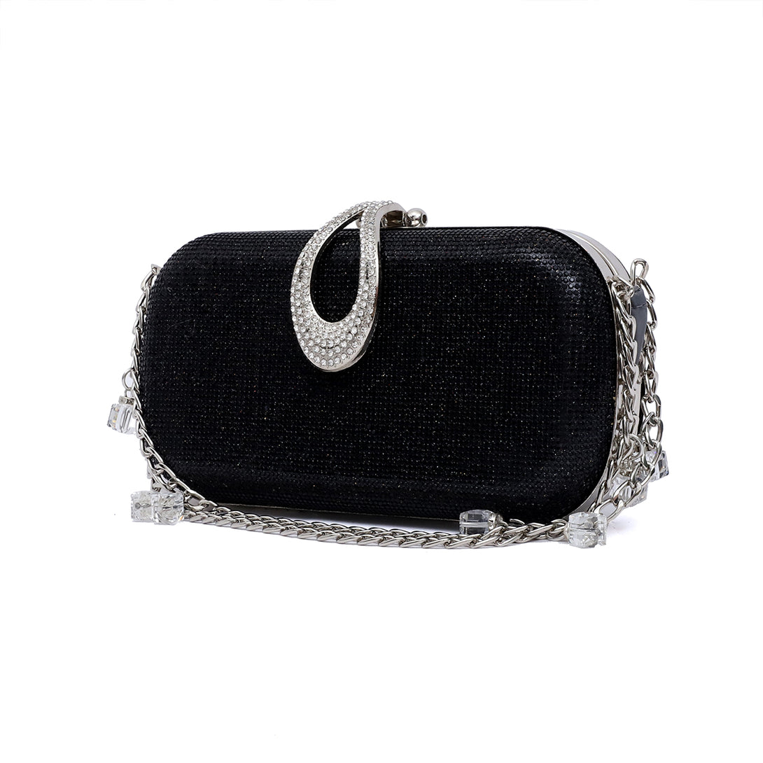 Black Fancy Clutch C00C20330