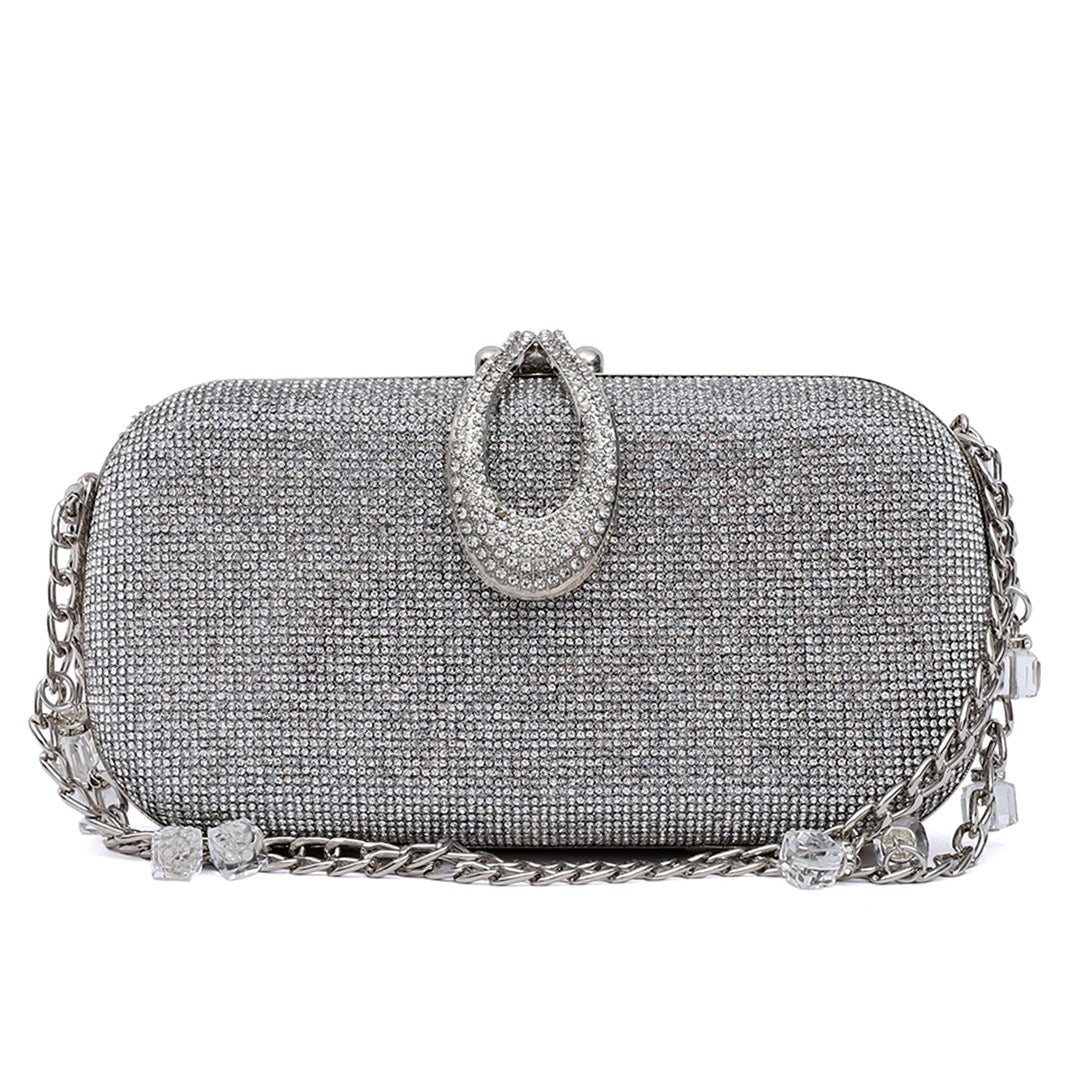 Silver Fancy Clutch C00C20330