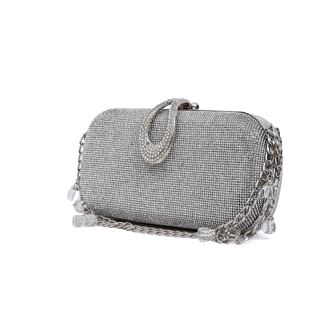 Silver Fancy Clutch C00C20330