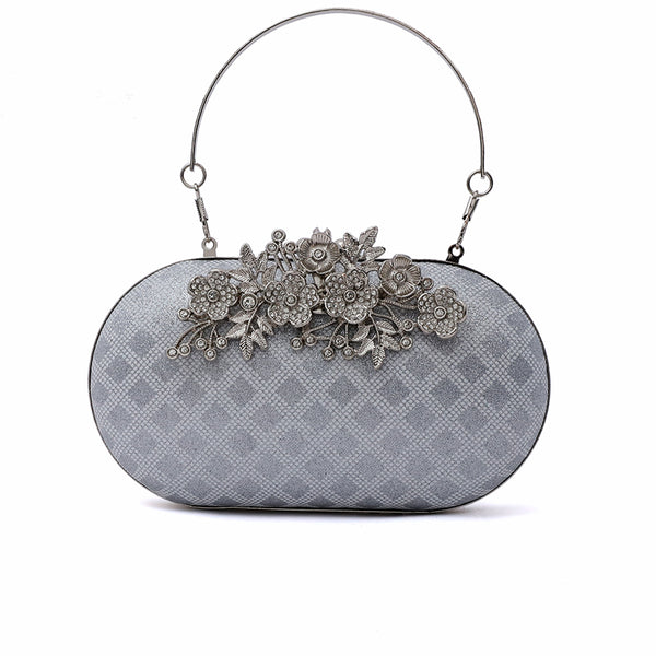 Silver Fancy Clutch C00C20334