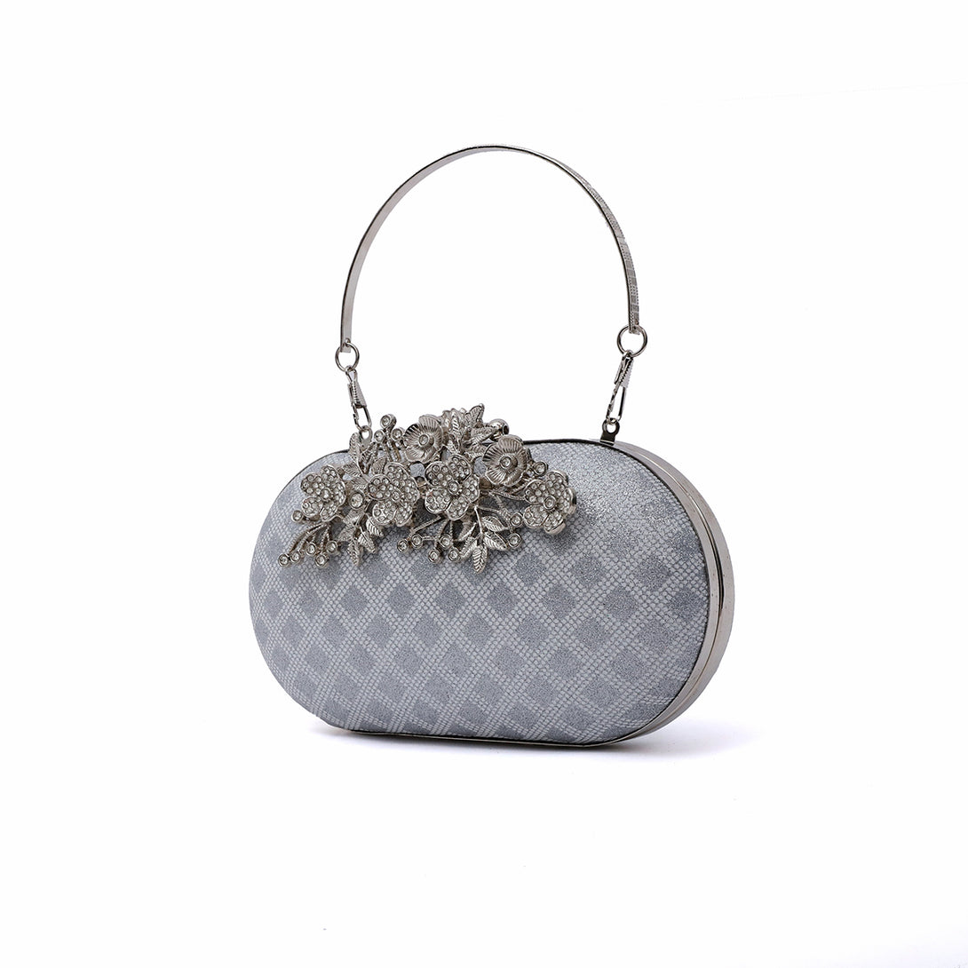 Silver Fancy Clutch C00C20334