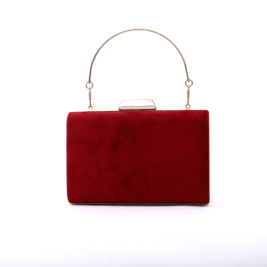 Maroon Fancy Clutch C00C20214
