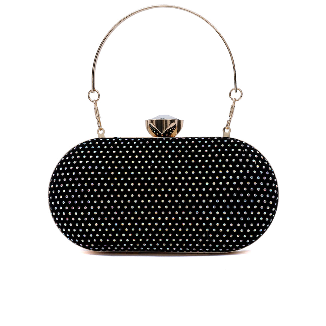 Black Fancy Clutch C00C20329