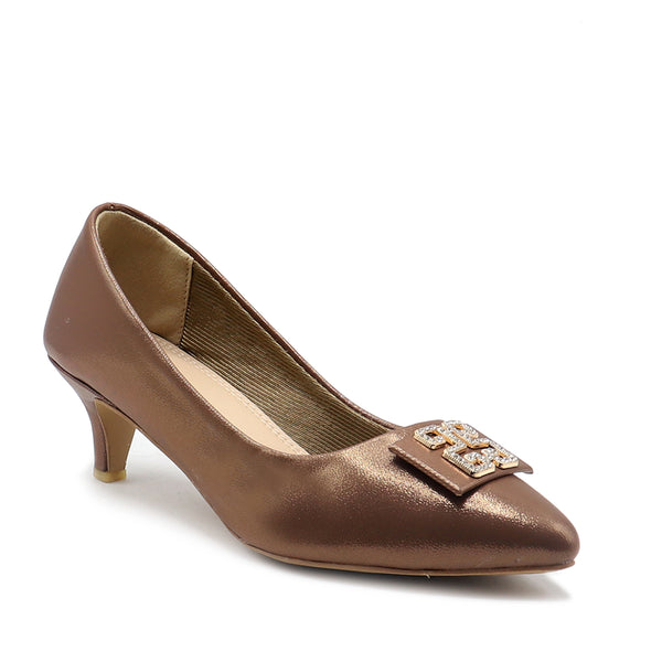 Copper Formal Court Shoes 085488