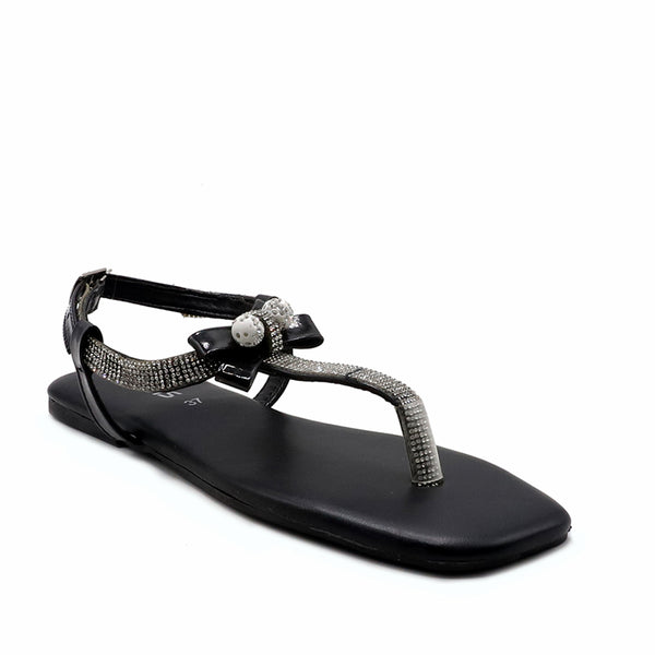 Black Fancy Sandal L00600011