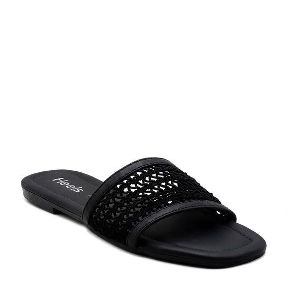 Black Casual Slipper L00000020