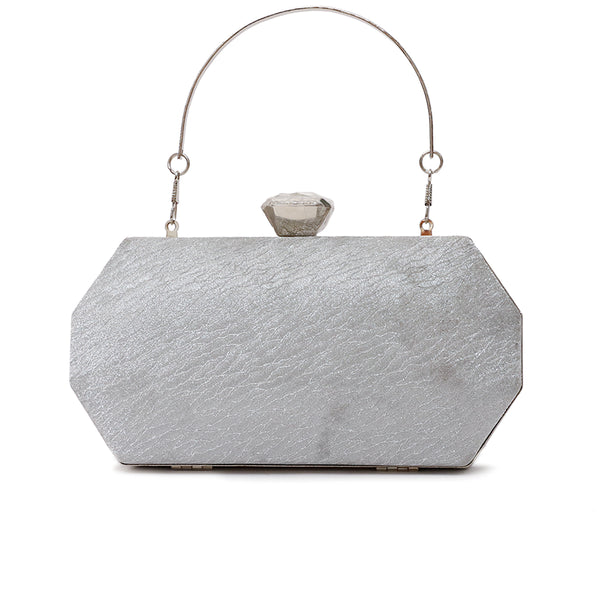 Silver Fancy Clutch CLLC20058