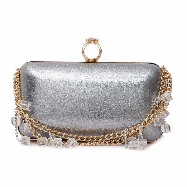 Grey Fancy Clutch C00C20352
