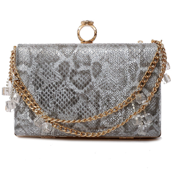 Grey Fancy Clutch C00C20351